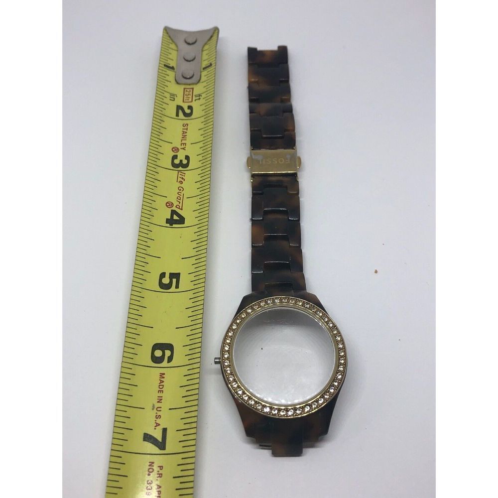 Fossil Watch Used Parts Stainless Steel Band Case Plastic Links 8mm Bb407